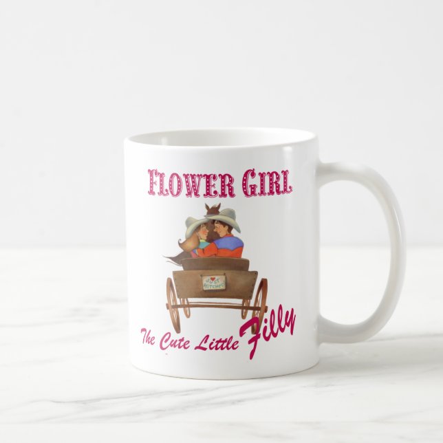 Caneca De Café Presente de Festa de casamento de Flor, Café Mug (Direita)