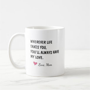Caneca De Café Presente de Filha Para Onde a Vida Levar
