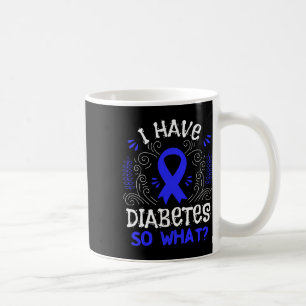 Caneca De Café Presente De Fita De Sensibilização T1d Para A Diab