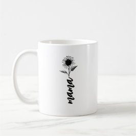 Caneca De Café Presente de flor de mamãe