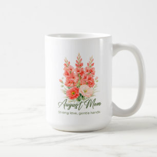 Caneca De Café Presente de Flor de Nascimento de Agosto Inspirado