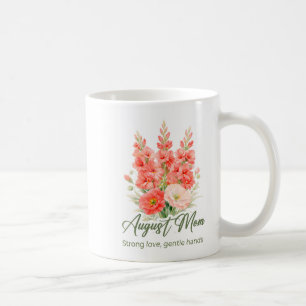 Caneca De Café Presente de Flor de Nascimento de Agosto Inspirado