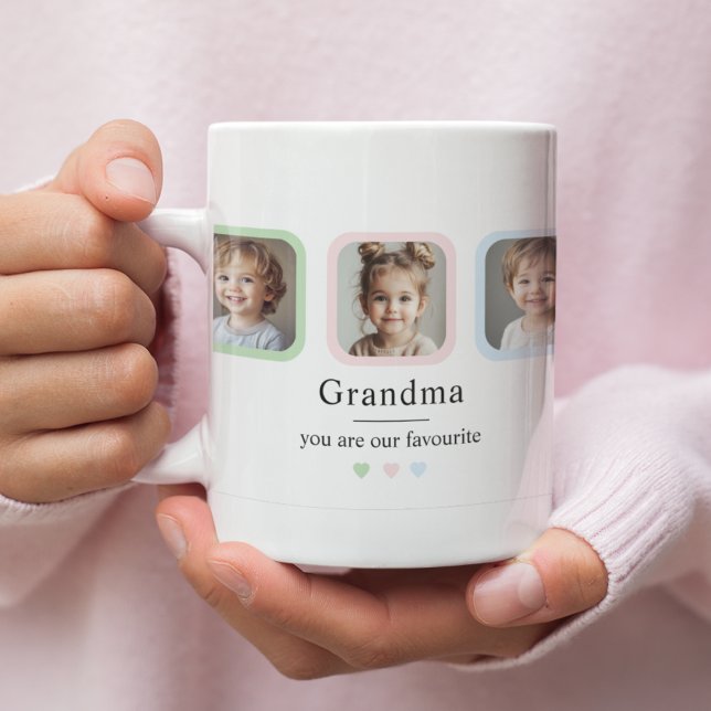 Caneca De Café Presente de Foto da Vovó Personalizada (Criador carregado)