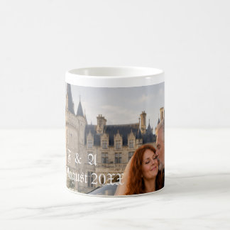 Caneca De Café Presente de Foto de Casal de Aniversário de Bodas