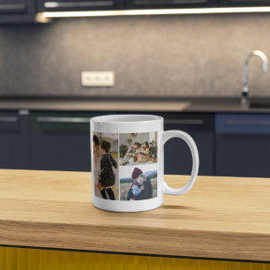 Caneca De Café Presente de Foto de Família Personalizado com Inic