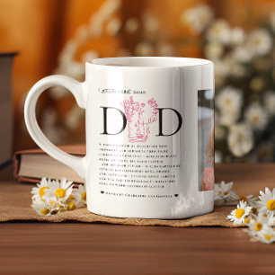 Caneca De Café Presente de Foto Definição de Pai Filha Person