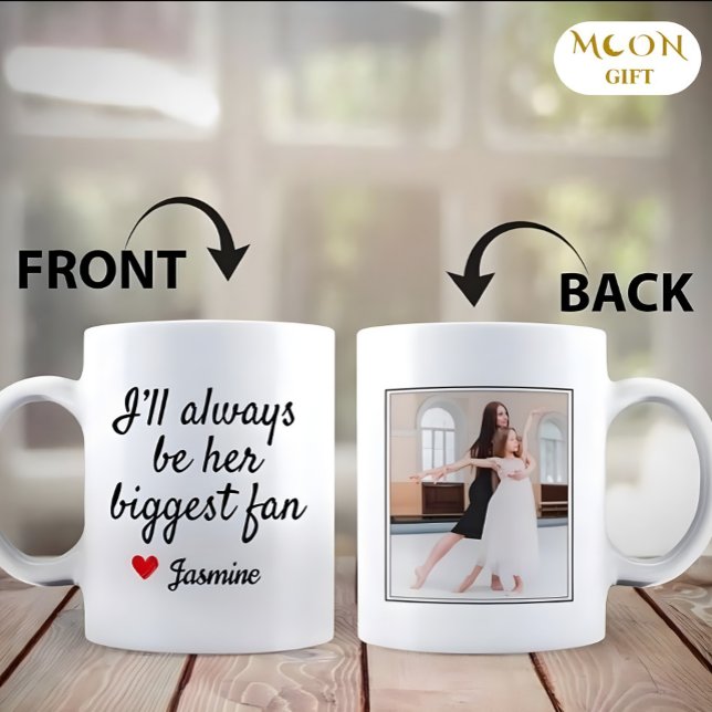 Caneca De Café Presente de Foto & Mensagem Personalizada para Mam (Criador carregado)