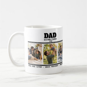 Caneca De Café Presente de Foto Pai Filho Estabelecido