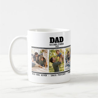 Caneca De Café Presente de Foto Pai Filho Estabelecido