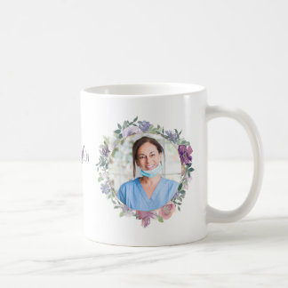 Caneca De Café Presente de Foto Personalizado de Enfermeira