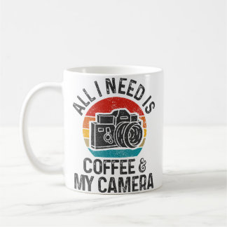 Caneca De Café Presente de Fotógrafo Café Câmera Engraçado Vintag