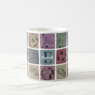 Caneca De Café Presente de Futebol Americano Personalizado em Lou