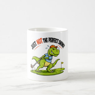 Caneca De Café Presente de golfe engraçado T-Rex dinossauro fofo