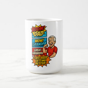 Caneca De Café Presente de história em quadrinhos personalizado e