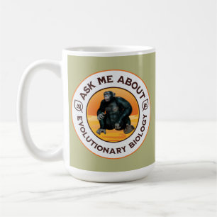Caneca De Café Presente de Humor de Evolução para Professor de Bi