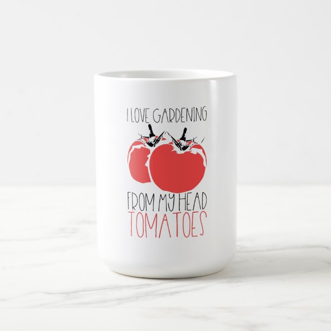 Caneca De Café Presente de jardinagem de tomate (Centro)