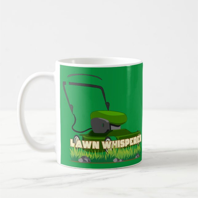 Caneca De Café presente de jardinagem engraçada LAWN WHISPERER (Esquerda)