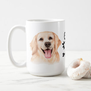 Caneca De Café Presente de Mãe de Cachorro Bonito Golden Retrieve