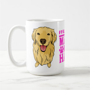 Caneca De Café Presente de Mãe de Cachorro Bonito Golden Retrieve