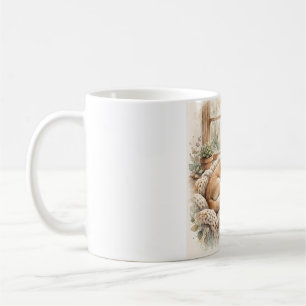Caneca De Café Presente de Mãe de Cachorro Shiba Inu Aquarela Cac