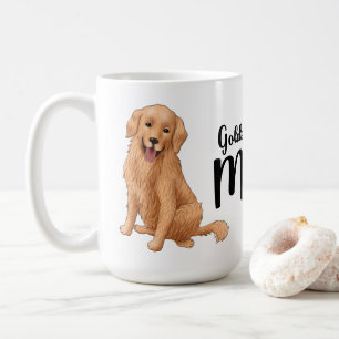 Caneca De Café Presente de Mãe de Golden Retriever Fofo - Cachorr