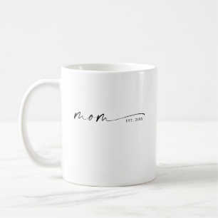 Caneca De Café Presente de Mãe Estabelecida Nova Mãe