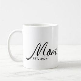 Caneca De Café Presente de Mãe Estabelecida Nova Mãe