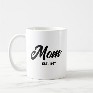 Caneca De Café Presente de Mãe Estabelecida Nova Mãe