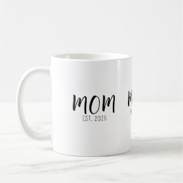 Caneca De Café Presente de Mãe Estabelecida Nova Mãe