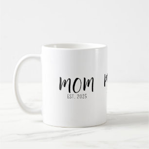 Caneca De Café Presente de Mãe Estabelecida Nova Mãe