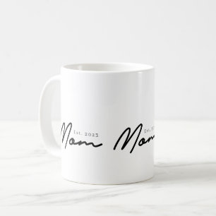 Caneca De Café Presente de Mãe Estabelecida Nova Mãe