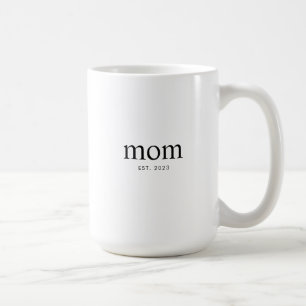 Caneca De Café Presente de Mãe Estabelecida Nova Mãe