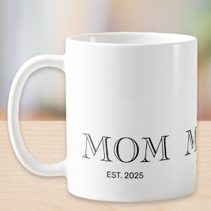 Caneca De Café Presente de Mãe Estabelecida Nova Mãe