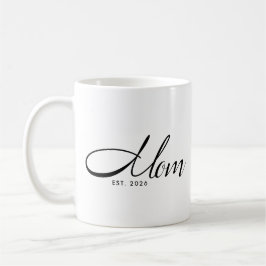 Caneca De Café Presente de Mãe Estabelecida Nova Mãe