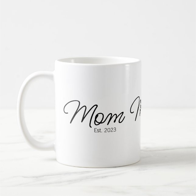Caneca De Café Presente de Mãe Estabelecida Novo Ano (Esquerda)