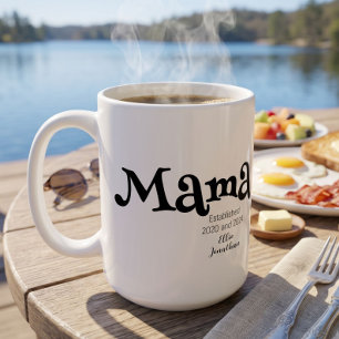 Caneca De Café Presente de Mãe Estabelecida para Nova Mãe