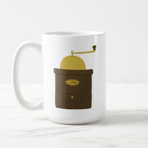 Caneca De Café Presente de Moinho de Café Manual Vintage