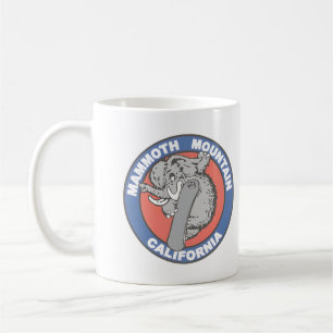 Caneca De Café Presente de montanhas de resort de esqui Vintage M