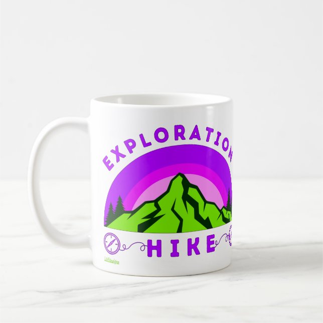 Caneca De Café PRESENTE DE montanhista HIKE EXPLORATIVO (Esquerda)