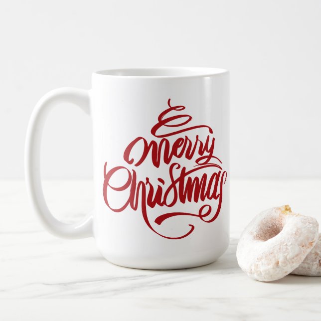 Caneca De Café Presente de Natal (Com Donut)
