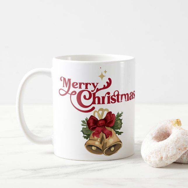 Caneca De Café PRESENTE DE NATAL DE MERGULHO DE REtro PERSONALIZA (Com Donut)