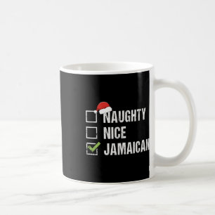 Caneca De Café Presente de Natal de Santa Hat jamaicano e malvado
