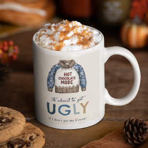 Caneca De Café Presente de Natal de Suéter Feio e Divertido