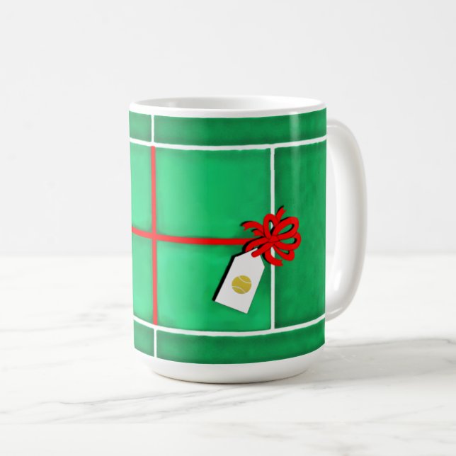 Caneca De Café Presente de Natal de Tênis (Frente Esquerda)