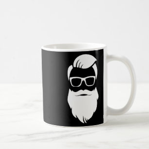 Caneca De Café Presente de Natal do Papai Noel Hipster de Jolly H