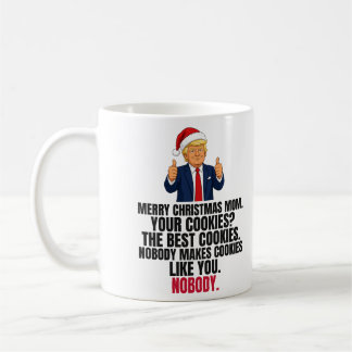 Caneca De Café Presente de Natal engraçado do Trump para a Mamãe