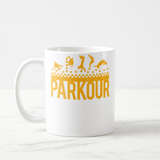 Caneca De Café Presente de Natal Engraçado para Criança de Parkou (Esquerda)