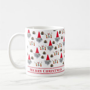 Caneca De Café Presente de Natal para o Vovô – Gnomo e Rena