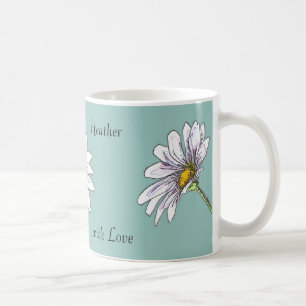 Caneca De Café Presente de Natal Personalizado Boho Watercolor Fl