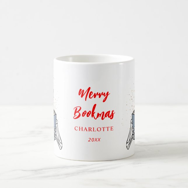 Caneca De Café Presente de Natal Personalizado de Esqueleto Festi (Centro)